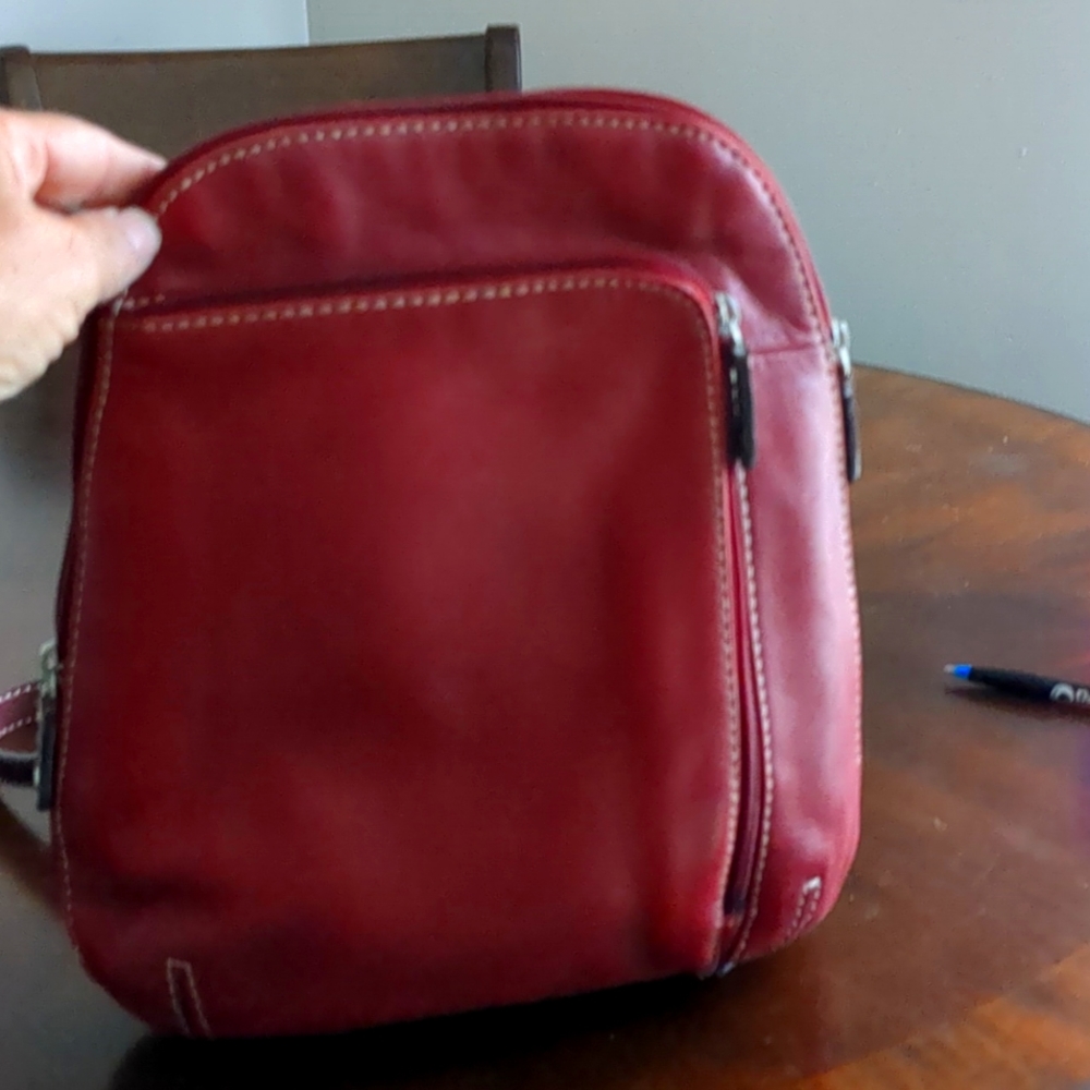 Gently used St John's Bay backpack purse/diaper bag